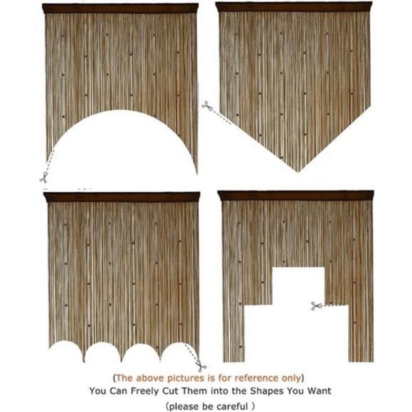 Beaded Curtain Door String Curtains for Doorways Tassels Beads Hanging Fringe - Picture 3 of 7